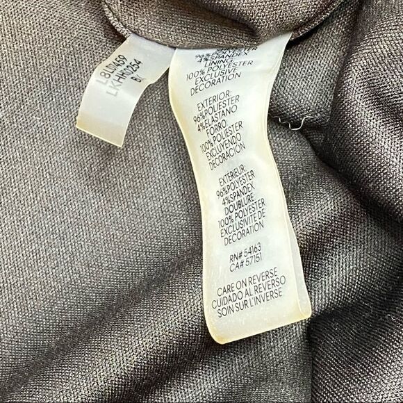 Karl Lagerfeld black with white trim V-neck bell sleeve dress size 2 - Picture 14 of 16